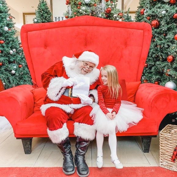 Handmade Velvet Girls Christmas Dress Size 6 - Picture 1 of 4